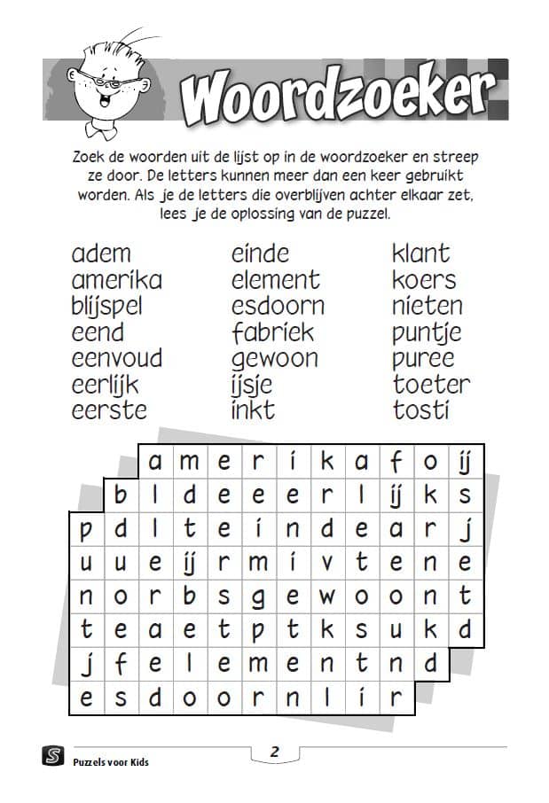 aansporing Verlenen Verst Abo op Sanders Kidsclub Puzzels voor Kids bij Kinderbladen.nl